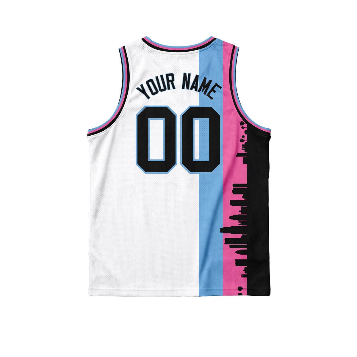Reversible Round Neck Basketball Jersey — back view