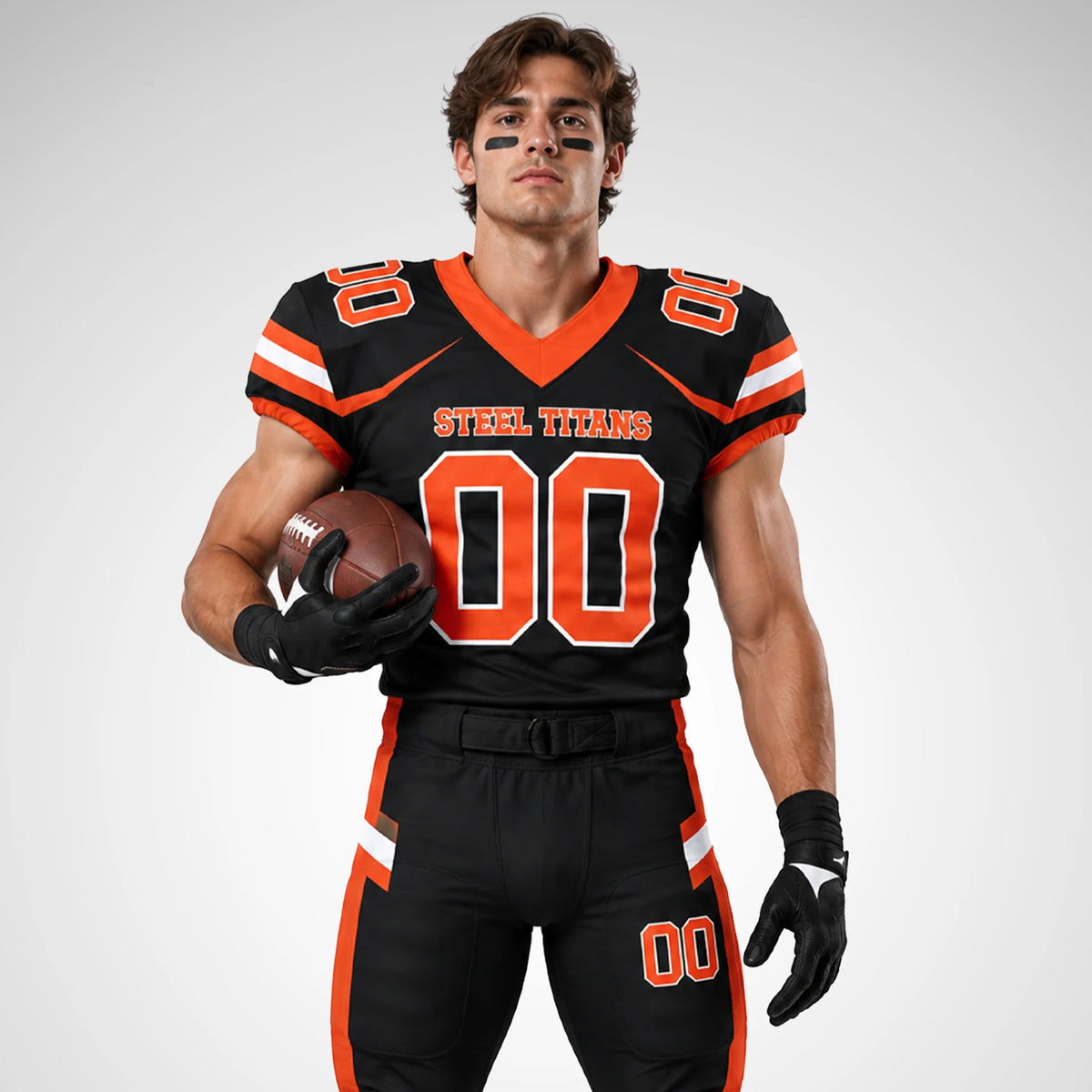 Sublimated Football Jersey — on model