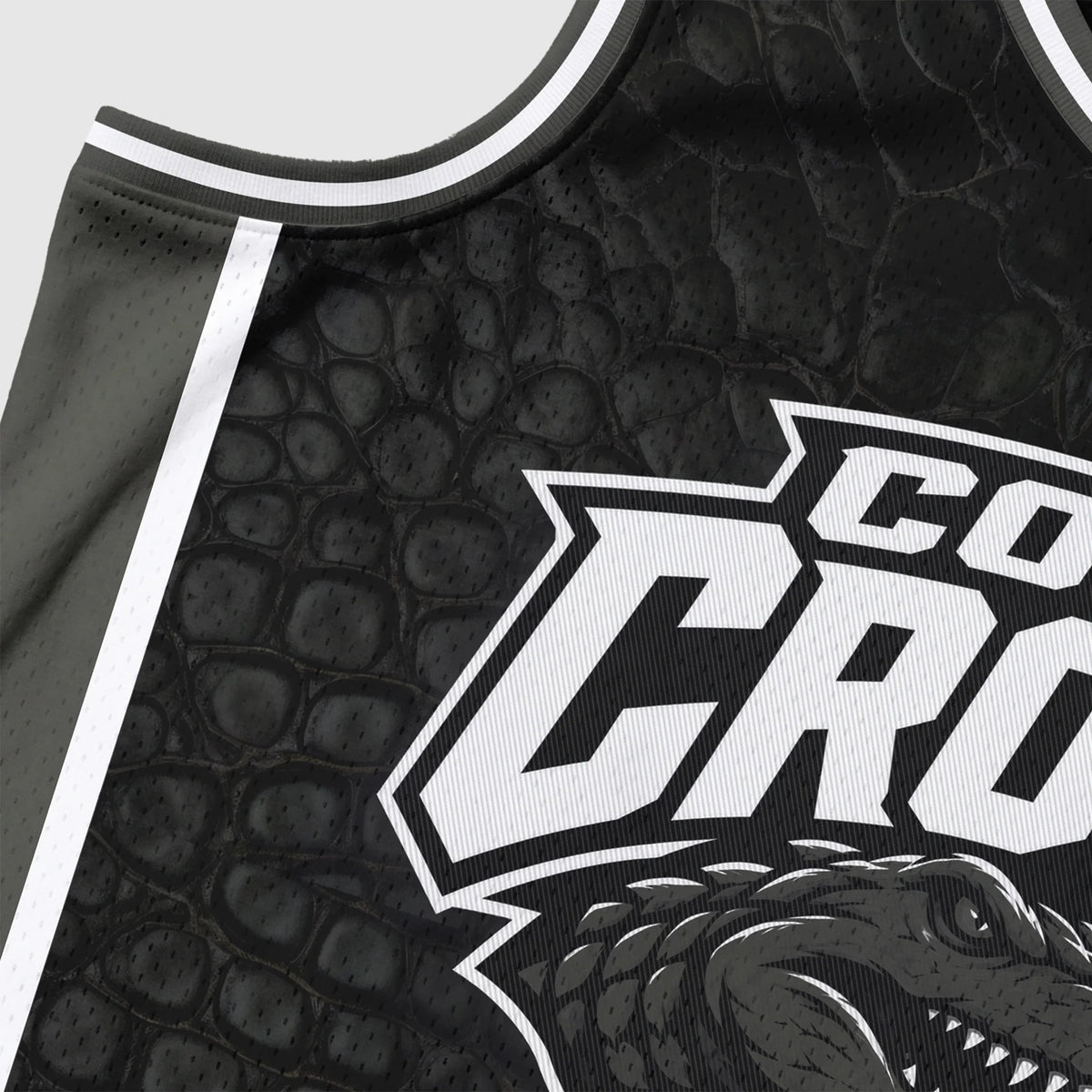 V-Neck Basketball Jersey — close-up