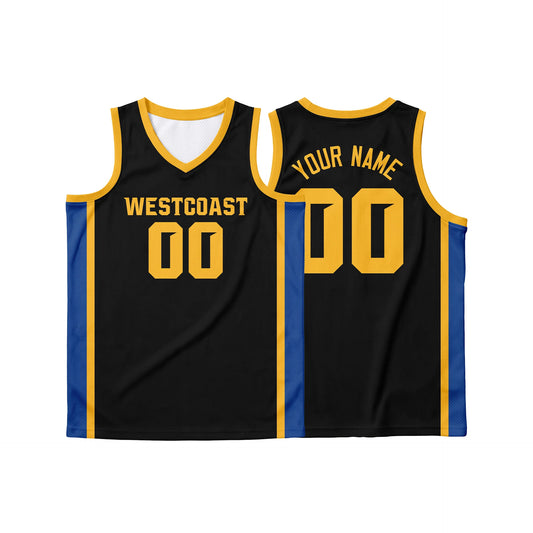 V-Neck Reversible Basketball Jersey — front and back view